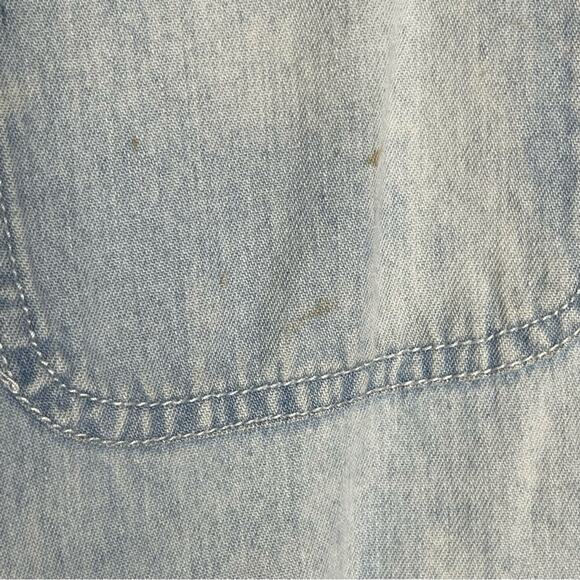 Vintage Sasson Chambray Embroidered Shirt - Picture 5 of 9